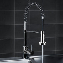 Load image into Gallery viewer, Kitchen Chrome Pull Out Sink Mixer Tap Spring Neck Faucet