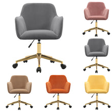 Load image into Gallery viewer, Frosted Adjustable Swivel Velvet Office Chair
