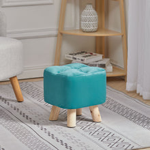 Load image into Gallery viewer, Small Velvet Soft Seat Hallway Footstool