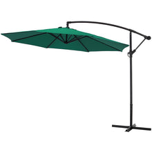 Load image into Gallery viewer, Garden 3M Banana Parasol Cantilever Hanging Sun Shade Umbrella Shelter with Cross Base
