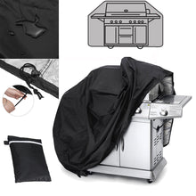 Load image into Gallery viewer, Garden BBQ Cover Heavy Duty Waterproof Rain Gas Barbeque Grill Protector Black