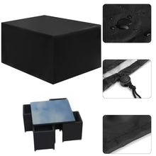 Load image into Gallery viewer, Waterproof Garden Rattan Sofa Furniture Set Rain Cover for 4 Seater Outdoors