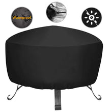 Load image into Gallery viewer, Fire pit cover Round Waterproof Outdoor Garden Patio Protective Cover