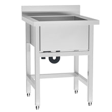Load image into Gallery viewer, Stainless Steel Domestic Commercial Catering Sink Kitchen Sinks Free Standing
