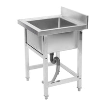 Load image into Gallery viewer, Stainless Steel Domestic Commercial Catering Sink Kitchen Sinks Free Standing