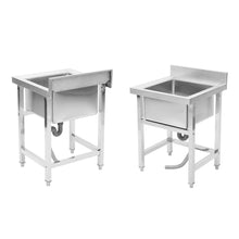 Load image into Gallery viewer, Stainless Steel Domestic Commercial Catering Sink Kitchen Sinks Free Standing