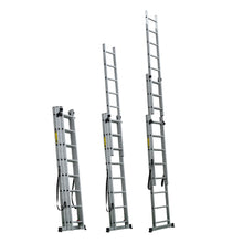 Load image into Gallery viewer, Aluminium Straight Ladder FlexLine Telescopic Ladder with 150KG . Load Capacity