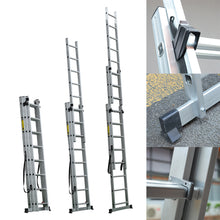 Load image into Gallery viewer, Aluminium Straight Ladder FlexLine Telescopic Ladder with 150KG . Load Capacity