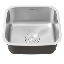Load image into Gallery viewer, 41 x 36 x 20.5 cm Single Bowel Stainless Steel Kitchen Sink Strainer Waste