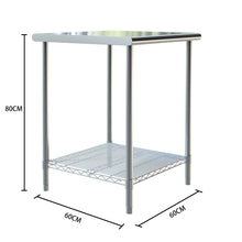Load image into Gallery viewer, Kitchen Prep Table Work Bench Stainless Steel Kitchen Catering Table