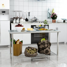 Load image into Gallery viewer, Kitchen Prep Table Work Bench Stainless Steel Kitchen Catering Table