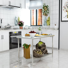 Load image into Gallery viewer, Kitchen Prep Table Work Bench Stainless Steel Kitchen Catering Table