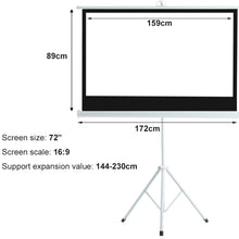 Load image into Gallery viewer, HD Projector Screen Mobile Portable Projection Screen With Tripod Stand-3 size