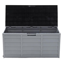 Load image into Gallery viewer, Waterproof Large Plastic Garden Storage Box with Wheels