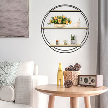 Load image into Gallery viewer, Metal/Solid Wood Floating Shelf with Sturdy - 6 Shape !