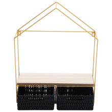 Load image into Gallery viewer, Metal/Solid Wood Floating Shelf with Sturdy - 6 Shape !