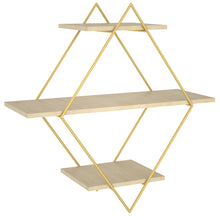 Load image into Gallery viewer, Metal/Solid Wood Floating Shelf with Sturdy - 6 Shape !