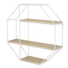 Load image into Gallery viewer, Metal/Solid Wood Floating Shelf with Sturdy - 6 Shape !