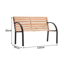 Load image into Gallery viewer, Garden bench - wooden bench, wooden garden bench, outdoor bench, park chair - 2 colors