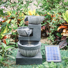 Load image into Gallery viewer, In/Outdoor Water Fountain Feature LED Lights Garden Statues Decor Solar Powered