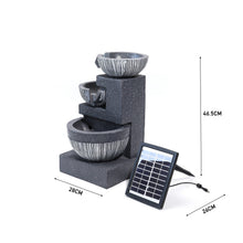 Load image into Gallery viewer, In/Outdoor Water Fountain Feature LED Lights Garden Statues Decor Solar Powered