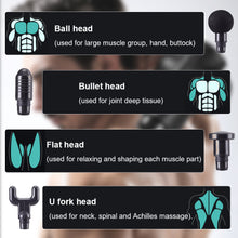 Load image into Gallery viewer, Massage Gun, Upgrade Handheld Deep Tissue Percussion Muscle Massager, Muscle Massage Gun for Athletes, Black