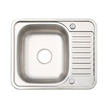 Load image into Gallery viewer, Modern Catering Kitchen Sink Single Bowl Stainless Steel Laundry Topmount Square