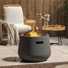 Load image into Gallery viewer, Outdoor Cylindrical Fire Pit Patio Wood Log Burner MgO Garden BBQ Grill