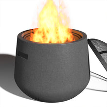 Load image into Gallery viewer, Outdoor Cylindrical Fire Pit Patio Wood Log Burner MgO Garden BBQ Grill