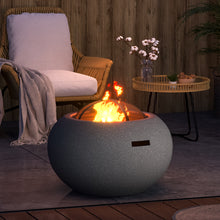Load image into Gallery viewer, Outdoor Bowl Shaped Fire Pit Patio Wood Log Burner Garden BBQ Grill