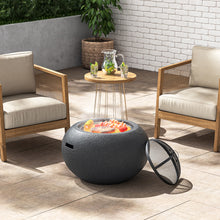 Load image into Gallery viewer, Outdoor Bowl Shaped Fire Pit Patio Wood Log Burner Garden BBQ Grill