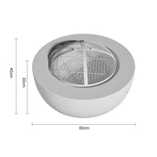 Load image into Gallery viewer, Outdoor Round Fire Pit Patio Wood Burning Fires Garden BBQ Grill