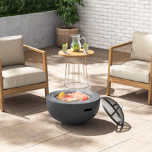 Load image into Gallery viewer, Octagonal Fire Pit Bowl Patio Wood Burning Fires Garden MgO BBQ Grill Outdoor Heater