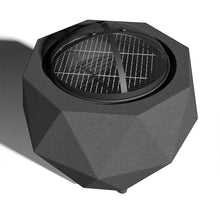 Load image into Gallery viewer, Square Fire Pit Patio Wood Log Burner Garden BBQ Grill Outdoor Fires
