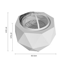Load image into Gallery viewer, Square Fire Pit Patio Wood Log Burner Garden BBQ Grill Outdoor Fires
