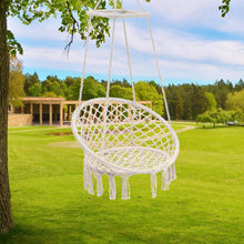 Load image into Gallery viewer, Hand Woven Round Hanging Hammock Macrame Chair for Indoor