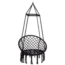 Load image into Gallery viewer, Hand Woven Round Hanging Hammock Macrame Chair for Indoor