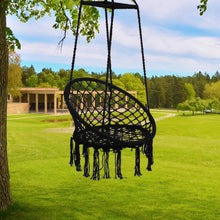 Load image into Gallery viewer, Hand Woven Round Hanging Hammock Macrame Chair for Indoor