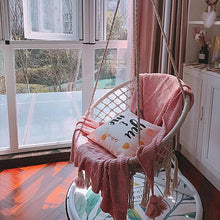 Load image into Gallery viewer, Hand Woven Round Hanging Hammock Macrame Chair