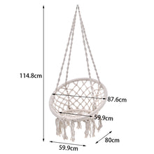 Load image into Gallery viewer, Tassel hanging chair - garden swing seat, hanging egg chair, garden swing chair