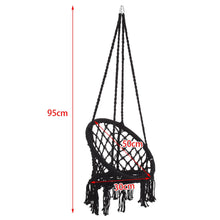 Load image into Gallery viewer, Hand Woven Round Hanging Hammock Macrame Chair
