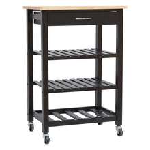 Load image into Gallery viewer, Kitchen Trolley Serving Cart Rolling Storage Island Table With Drawer Shelf Rack