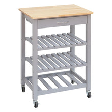 Load image into Gallery viewer, Kitchen Trolley Serving Cart Rolling Storage Island Table With Drawer Shelf Rack