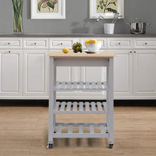 Load image into Gallery viewer, Kitchen Trolley Serving Cart Rolling Storage Island Table With Drawer Shelf Rack