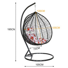 Load image into Gallery viewer, Rattan Hanging Chair with Stand for Indoor/ Outdoor