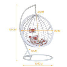 Load image into Gallery viewer, Rattan Hanging Chair with Stand for Indoor/ Outdoor