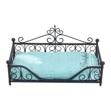 Load image into Gallery viewer, Comfy Luxury Puppy Bed Metal Iron Dog Cat Padded Bed Pet Sofa Couch Cushion Nest