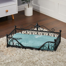 Load image into Gallery viewer, Comfy Luxury Puppy Bed Metal Iron Dog Cat Padded Bed Pet Sofa Couch Cushion Nest