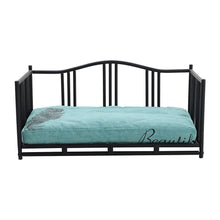 Load image into Gallery viewer, Comfy Luxury Puppy Bed Metal Iron Dog Cat Padded Bed Pet Sofa Couch Cushion Nest