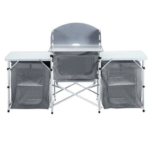 Load image into Gallery viewer, Camping Kitchen Stand Unit Storage Portable Outdoor